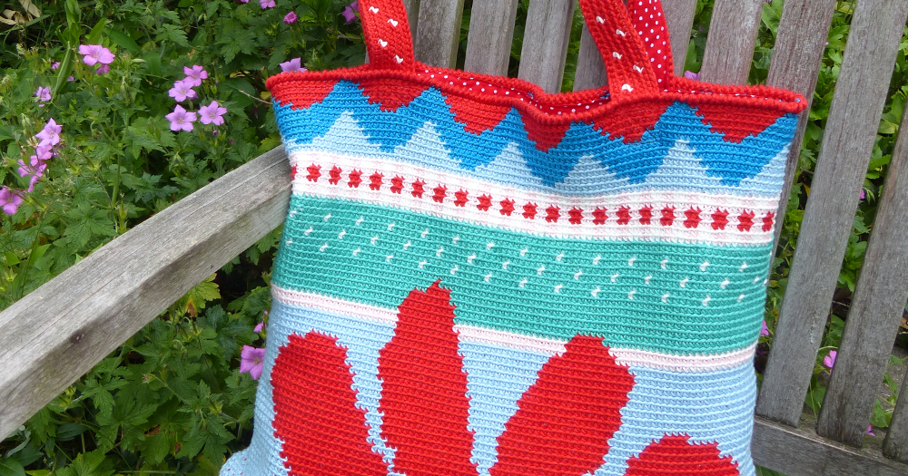 Bag Crochet MadebyleenBlog BlogRed Sunflower Over Haken yw0Nnv8Om
